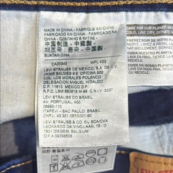 Levi's Blue 311 Shaping Skinny Jeans Classic Fit Size 29 - Picture 7 of 8